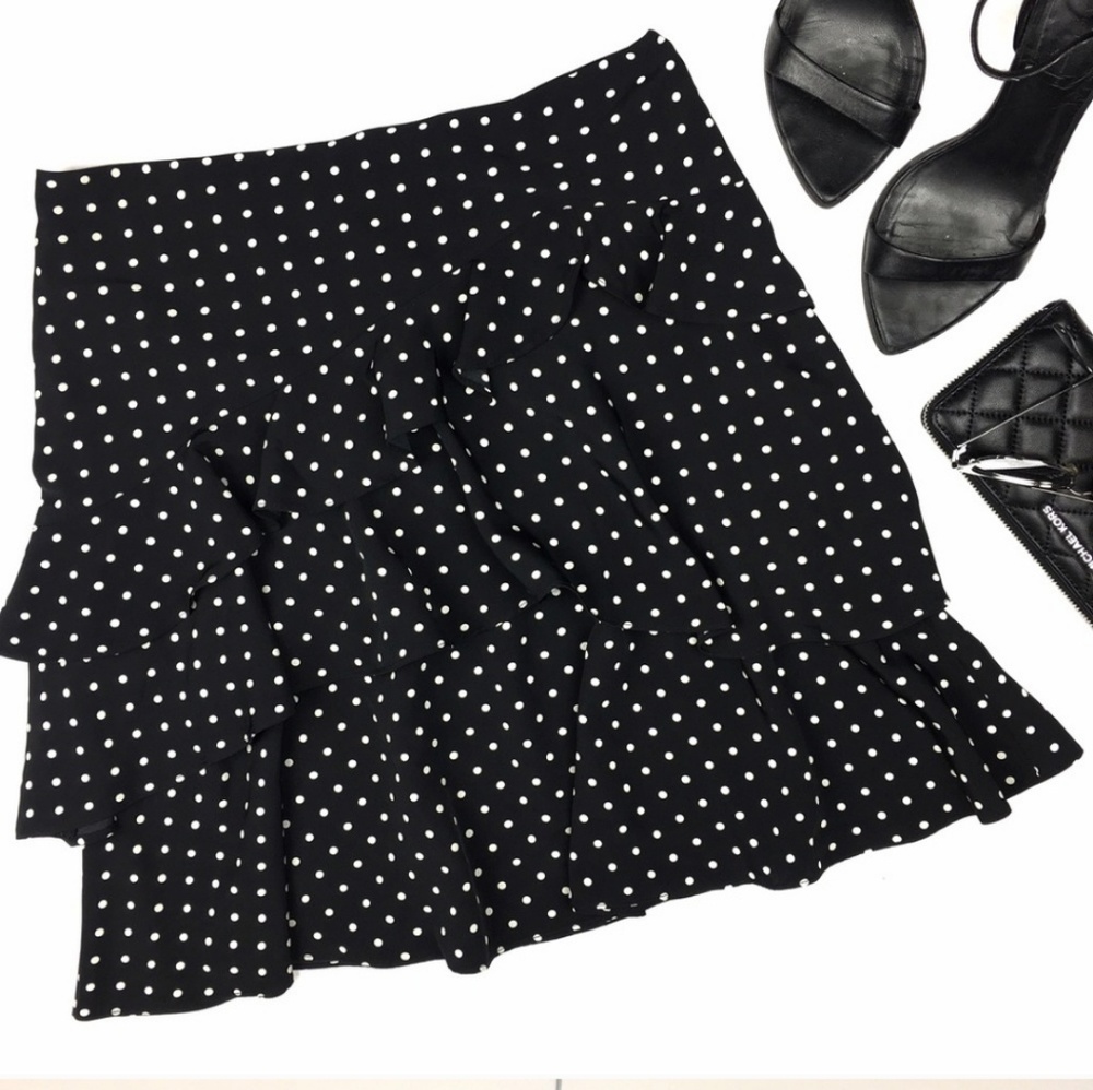 Lauren RL polka dot ruffle skirt